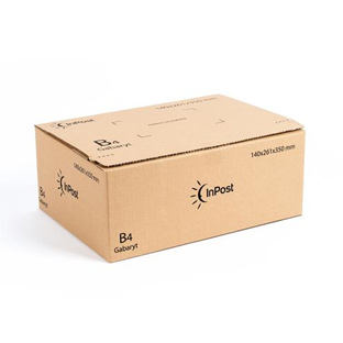 Cardboard box, auto bottom, permanent adhesive strip, wave B, weight 375 g/m2, ECT 3.9 kN