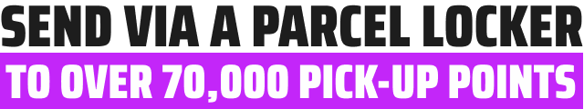 Send via a parcel locker to over 70,000 pick-up points