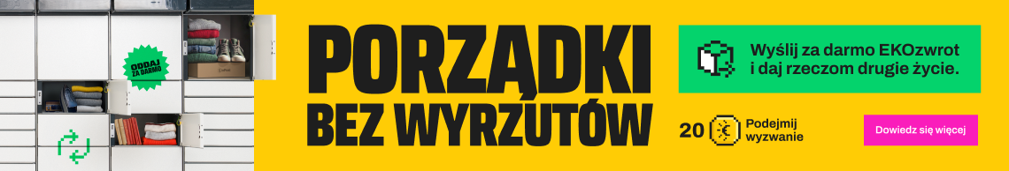 Porządki bez wyrzutów. Wyślij za darmo EKOzwrot i daj rzeczom drugie życie.