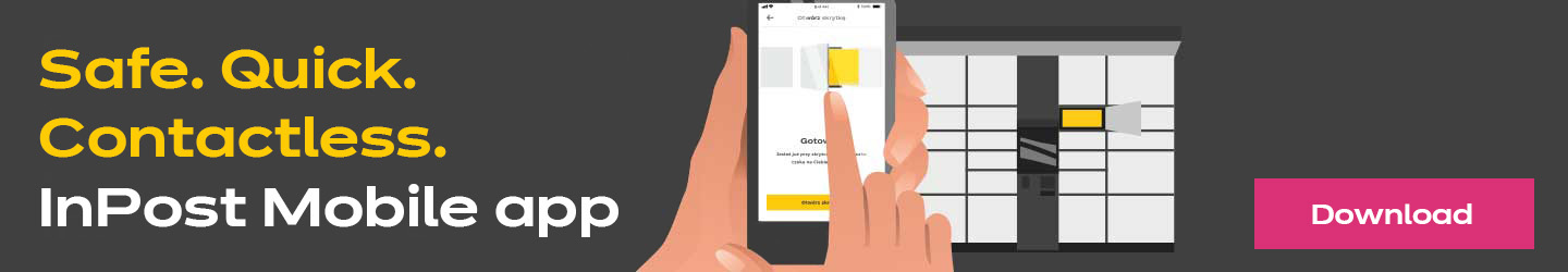 Bezpiecznie. Szybko. Bezdotykowo. Z aplikacją InPost Mobile