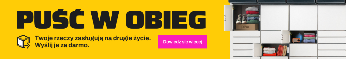 Puść w obieg. Twoje rzeczy zasługują na drugie życie. Wyślij je za darmo.