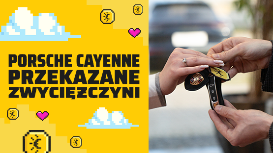 Porsche Cayenne przekazane zwyciężczyni