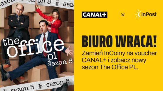 Biuro wraca! Zamień InCoiny na voucher do Canal Plus i zobacz nowy sezon The Office PL.