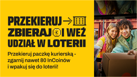 Przekieruj paczkę kurierską na Paczkomat, zgarnij nawet 80 InCoinów i weź udział w loterii