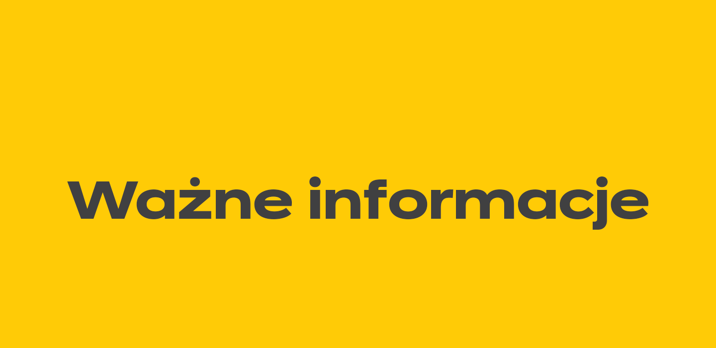 Ważne informacje