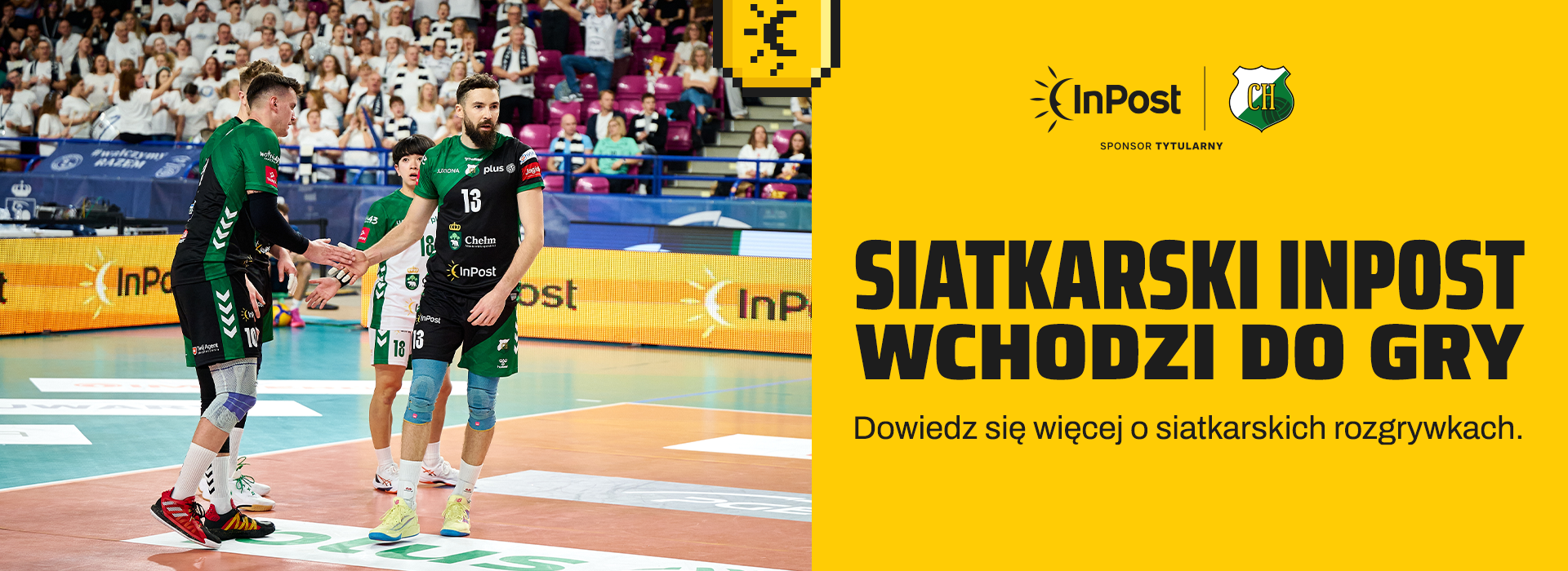 Zawodnicy InPost ChKS Chełm na boisku. Siatkarski InPost wchodzi do gry. Dowiedz się więcej o siatkarskich rozgrywkach