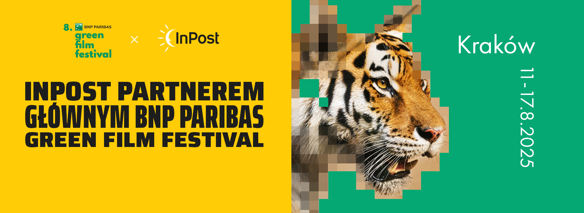 InPost partnerem głównym BNP Paribas Green Film Festival w dniach 11-17.08.2025 w Krakowie.