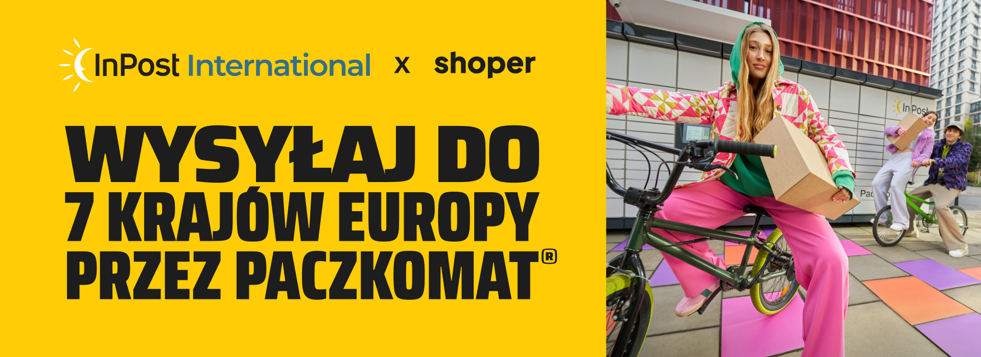 Wysyłaj do 7 krajów Europy przez Paczkomat z InPost International na platformie Shoper