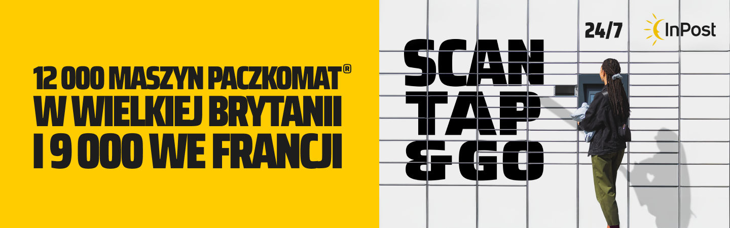 12000 maszyn Paczkomat w Wielkiej Brytanii i 9000 we Francji