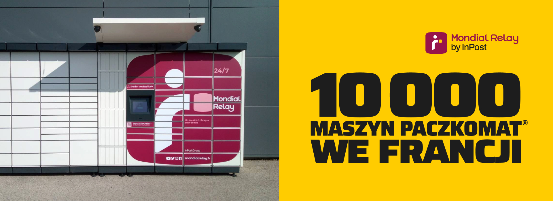 Grafika 10000 maszyn Paczkomat we Francji