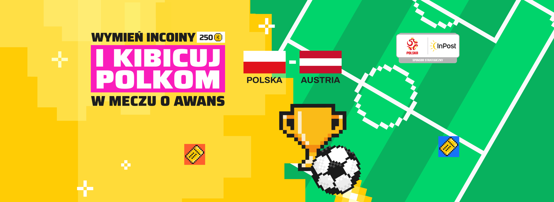 Wymień InCoiny na bilety na mecz kobiet Polska-Austria