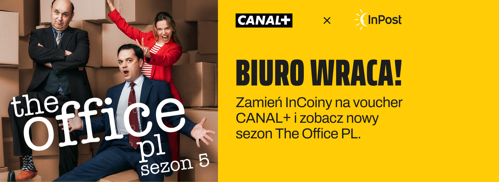 Biuro wraca! Zamień InCoiny na voucher do Canal Plus i zobacz nowy sezon The Office PL.