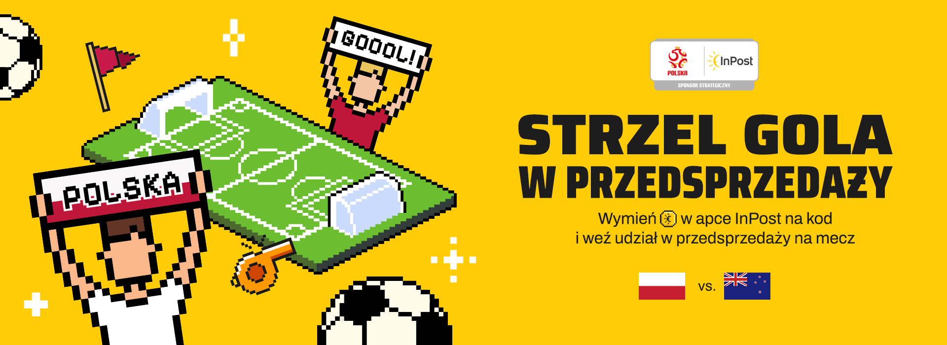 Strzel gola w przedsprzedaży. Wymień InCoiny w apce InPost na kod i weź udział w przedsprzedaży na mecz Polska-Finlandia