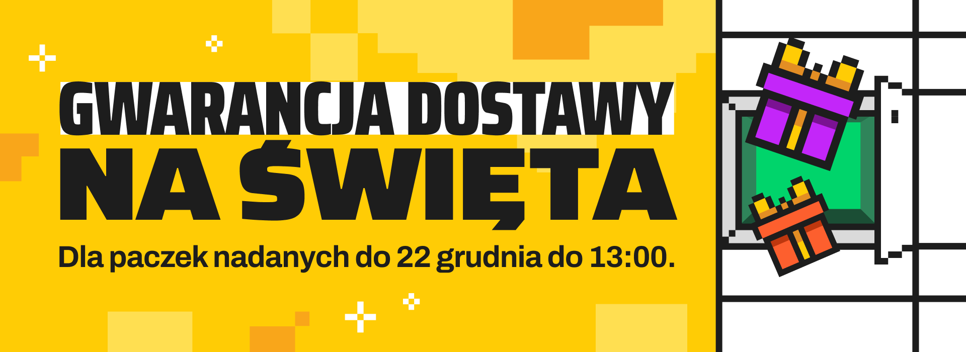 Gwarancja dostawy na Święta dla paczek nadanych do 22 grudnia do 13:00