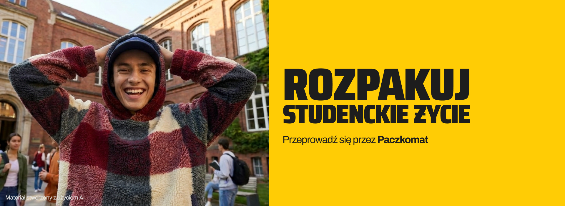 Rozpakuj studenckie życie. Przeprowadź się przez Paczkomat