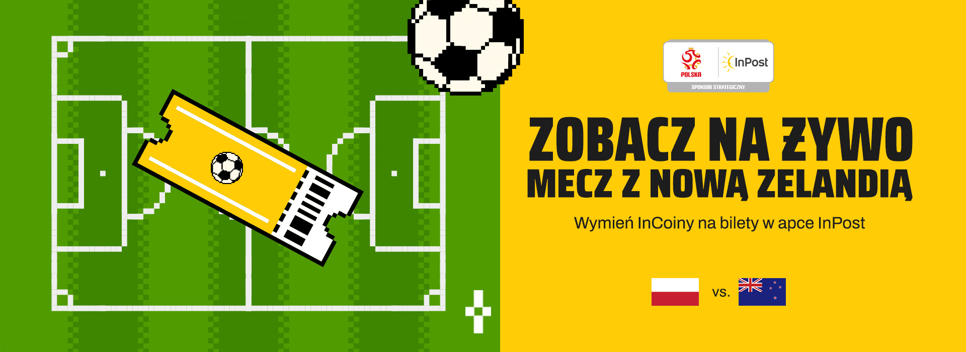 Zobacz na żywo mecz z Nową Zelandią. Wymień InCoiny na bilety w apce InPost.