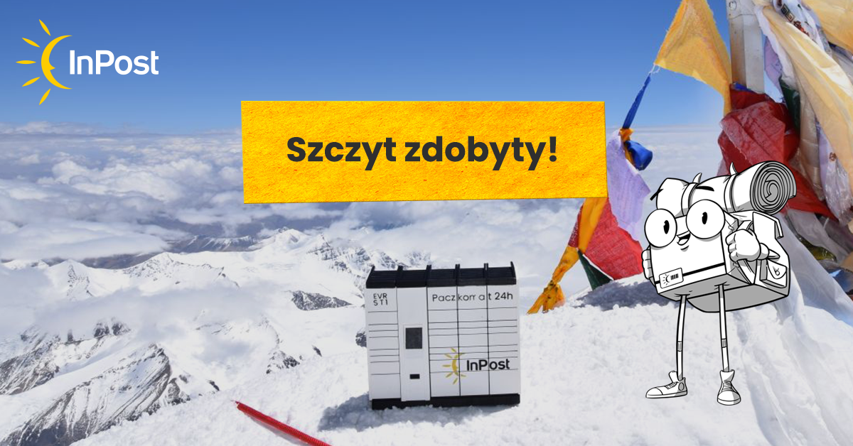 Paczkomat InPost na szczycie Mount Everest