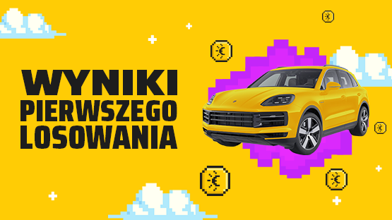 Żółte Porsche Cayenne - wyniki pierwszego losowania