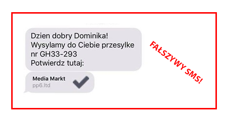 Fałszywy sms