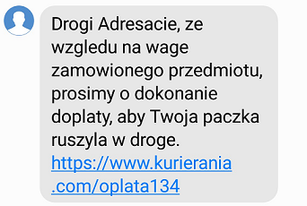 Fałszywy SMS