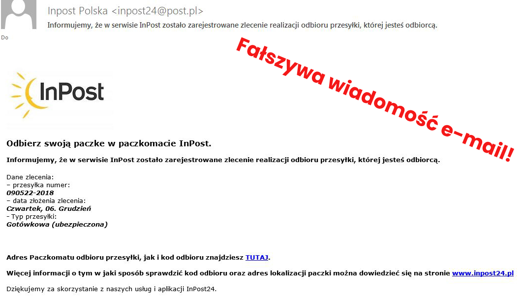 Fałszywy sms