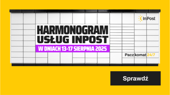 Harmonogram świadczenia usług InPost w dniach 13-17 sierpnia