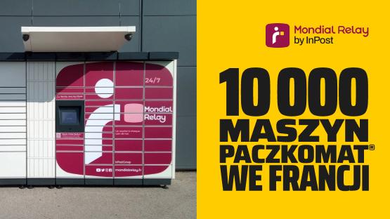 Grafika 10000 maszyn Paczkomat we Francji