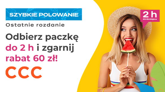Modna jesień z CCC! Odbierz paczkę do 2 h i zgarnij rabat 60 zł w Szybkim Polowaniu!