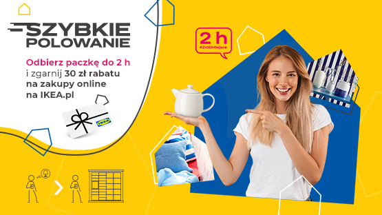 Odbierz 30 zł zniżki do IKEA.pl w Szybkim Polowaniu!