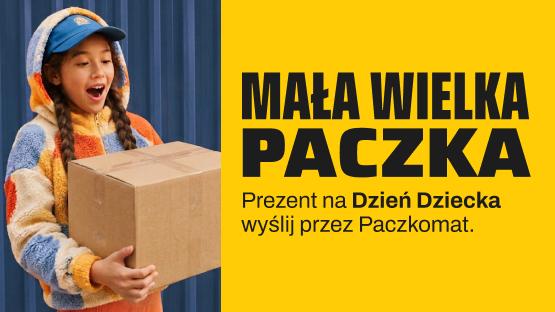 Mała wielka paczka Prezent na Dzień Dziecka nadaj przez Paczkomat