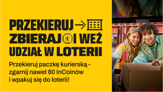 Przekieruj paczkę kurierską na Paczkomat, zgarnij nawet 80 InCoinów i weź udział w loterii